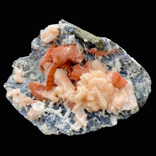 Museum-Grade Deep Red Heulandite & Stilbite Crystal on Chalcedony Matrix | Rare Indian Zeolite Specimen from Jalgaon DK107