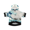 Hokusai Great Wave Off Kanagawa Button Hoodie