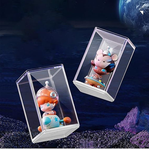 Acrylic Display Case 4PCS Upgraded Large 125mm Clear Blind Box Display Case - Dustproof Acrylic Organizer