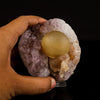 Huge Botryoidal Fluorite on Amethyst, Rare Natural Mineral Specimen # B 6653