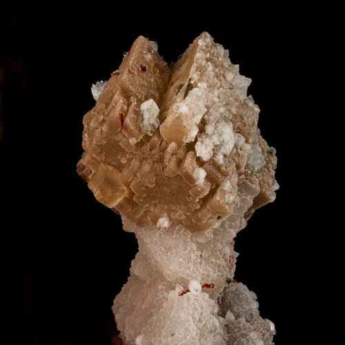 Huge Calcite formation with Chalcedony and stilbite Natural Mineral Specimen # B 6615
