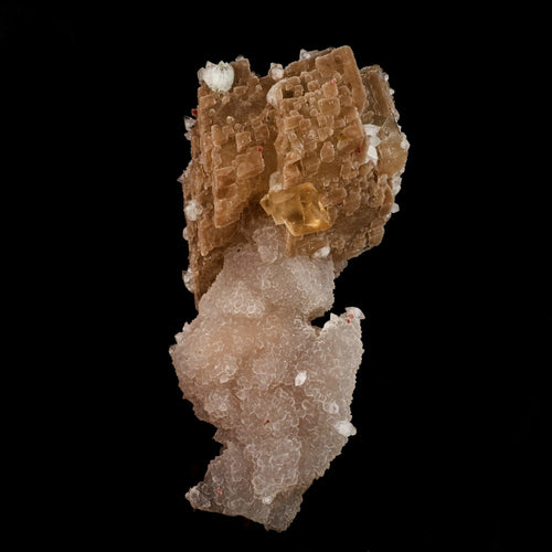 Huge Calcite formation with Chalcedony and stilbite Natural Mineral Specimen # B 6615