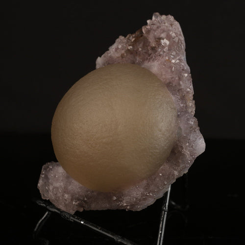Huge Fluorite Ball on Amethyst Very Rare Natural Mineral Specimen # B 6626