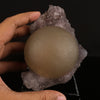Huge Fluorite Ball on Amethyst Very Rare Natural Mineral Specimen # B 6626