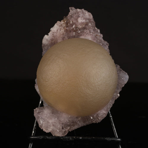 Huge Fluorite Ball on Amethyst Very Rare Natural Mineral Specimen # B 6626