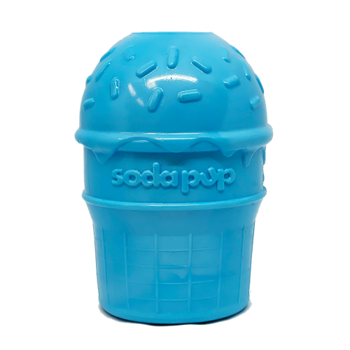 Ice Cream Cone Durable PUP-X Rubber eDispenser Chew Toy and Treat Dispenser