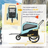 2-in-1 Dog Bike Trailer Pet Stroller Carrier for Large Dogs