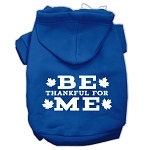 Thanksgiving Pet Dog & Cat Hoodie Screen Printed, Be Thankful for Me