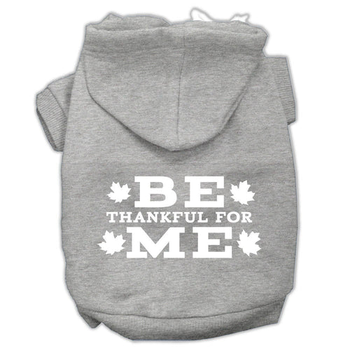 Thanksgiving Pet Dog & Cat Hoodie Screen Printed, Be Thankful for Me