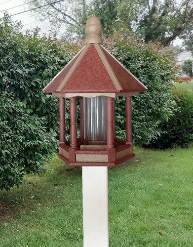 Premium Amish Poly Bird Feeder with Feeding Tube – Weather-Resistant Outdoor Bird Feeder