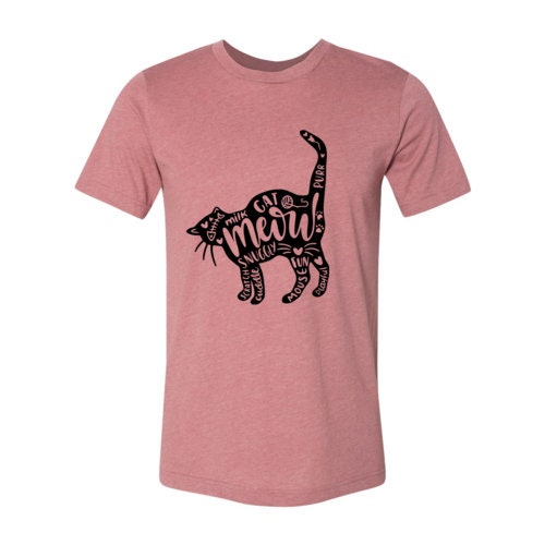 Cat And Words T-Shirt