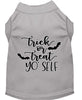 Halloween Pet Dog & Cat Shirt Screen Printed, Trick Or Treat Yo' Self