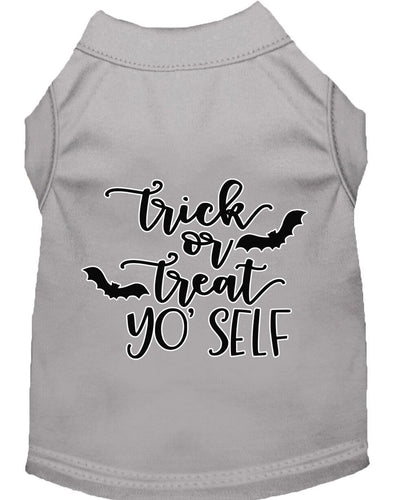 Halloween Pet Dog & Cat Shirt Screen Printed, Trick Or Treat Yo' Self
