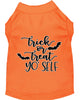 Halloween Pet Dog & Cat Shirt Screen Printed, Trick Or Treat Yo' Self