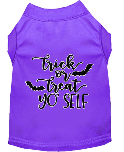 Halloween Pet Dog & Cat Shirt Screen Printed, Trick Or Treat Yo' Self