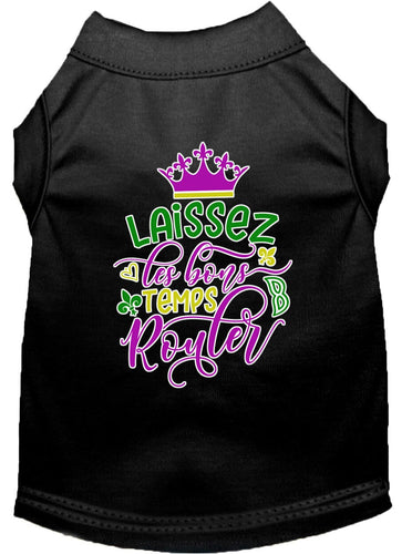 Pet Dog & Cat Shirt Screen Printed, Laissez Les Bons Temps Rouler