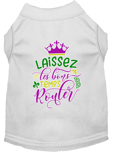 Pet Dog & Cat Shirt Screen Printed, Laissez Les Bons Temps Rouler