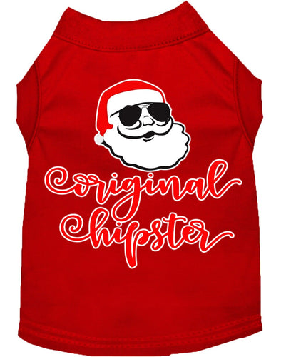 Christmas Pet Dog & Cat Shirt Screen Printed, Original Hipster