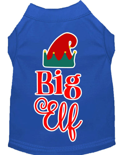 Christmas Pet Dog & Cat Shirt Screen Printed, Big Elf