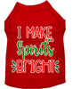 Christmas Pet Dog & Cat Shirt Screen Printed, I Make Spirits Bright