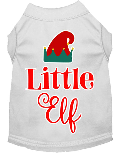Christmas Pet Dog & Cat Shirt Screen Printed, Little Elf