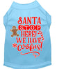 Christmas Pet Dog & Cat Shirt Screen Printed, Santa, We Have Cookies