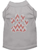 Christmas Pet Shirt Rhinestone, Candy Cane Chevron Paw