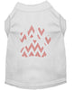 Christmas Pet Shirt Rhinestone, Candy Cane Chevron Paw