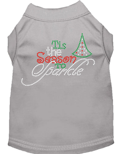 Christmas Pet Dog & Cat Shirt Rhinestone, Tis the Season to Sparkle