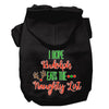 Christmas Pet Hoodie Screen Printed, I Hope Rudolph Eats The Naughty List