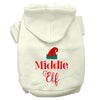 Christmas Pet Hoodie Screen Printed, Middle Elf