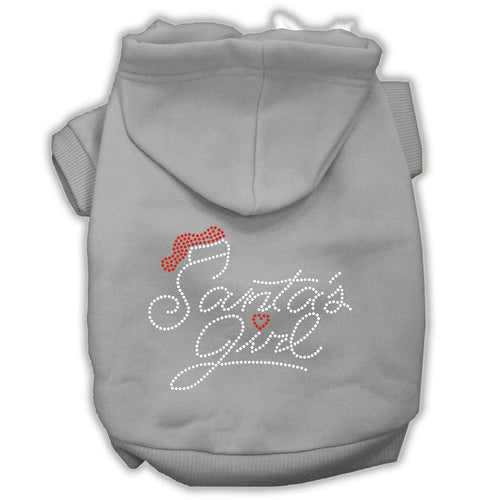 Christmas Pet Hoodie Rhinestone, Santa's Girl