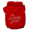 Christmas Pet Hoodie Rhinestone, Santa's Girl