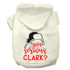 Christmas Pet Hoodie Screen Printed, You Serious Clark?