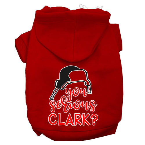Christmas Pet Hoodie Screen Printed, You Serious Clark?