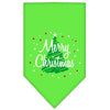 Christmas Pet and Dog Bandana Screen Printed, Scribble Merry Christmas