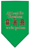 Christmas Pet and Dog Bandana Screen Printed, All I Want For Christmas Is A Few Good Men