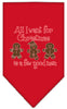 Christmas Pet and Dog Bandana Screen Printed, All I Want For Christmas Is A Few Good Men