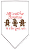 Christmas Pet and Dog Bandana Screen Printed, All I Want For Christmas Is A Few Good Men