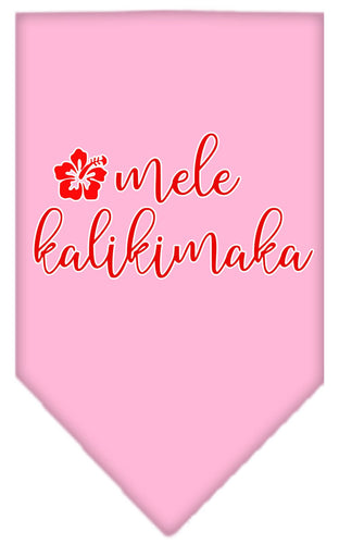 Christmas Pet and Dog Bandana Screen Printed, Mele Kalikimaka