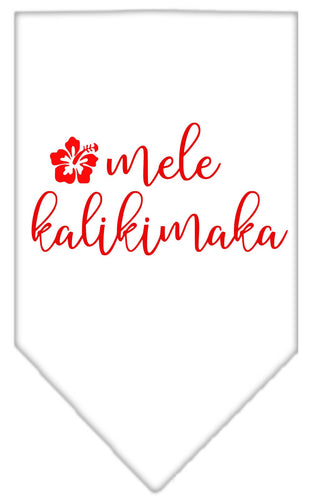 Christmas Pet and Dog Bandana Screen Printed, Mele Kalikimaka