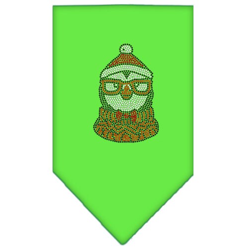Christmas Pet and Dog Bandana Rhinestone, Hipster Penguin