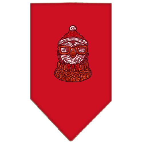 Christmas Pet and Dog Bandana Rhinestone, Hipster Penguin