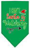 Christmas Pet and Dog Bandana Screen Printed, I Can't, Santa Is Watching