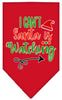 Christmas Pet and Dog Bandana Screen Printed, I Can't, Santa Is Watching