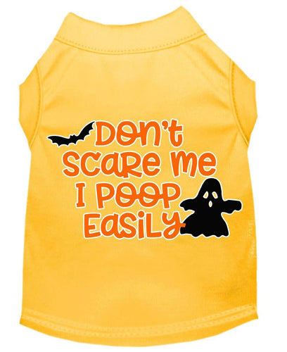 Halloween Pet Dog & Cat Shirt Screen Printed, Don't Scare Me, I Poop Easily