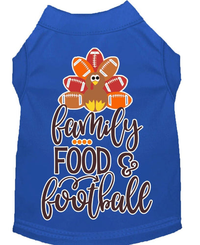 Pet Dog and Cat Shirt Screen Printed, Family, Food & Football