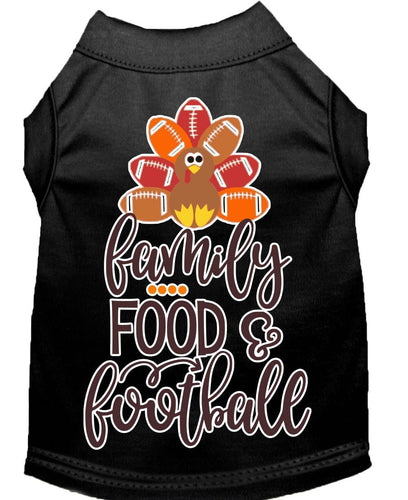 Pet Dog and Cat Shirt Screen Printed, Family, Food & Football
