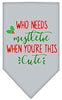 Christmas Pet and Dog Bandana Screen Printed, Who Needs Mistletoe
