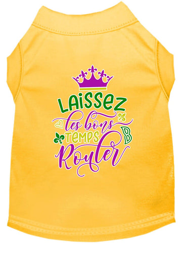Pet Dog & Cat Shirt Screen Printed, Laissez Les Bons Temps Rouler